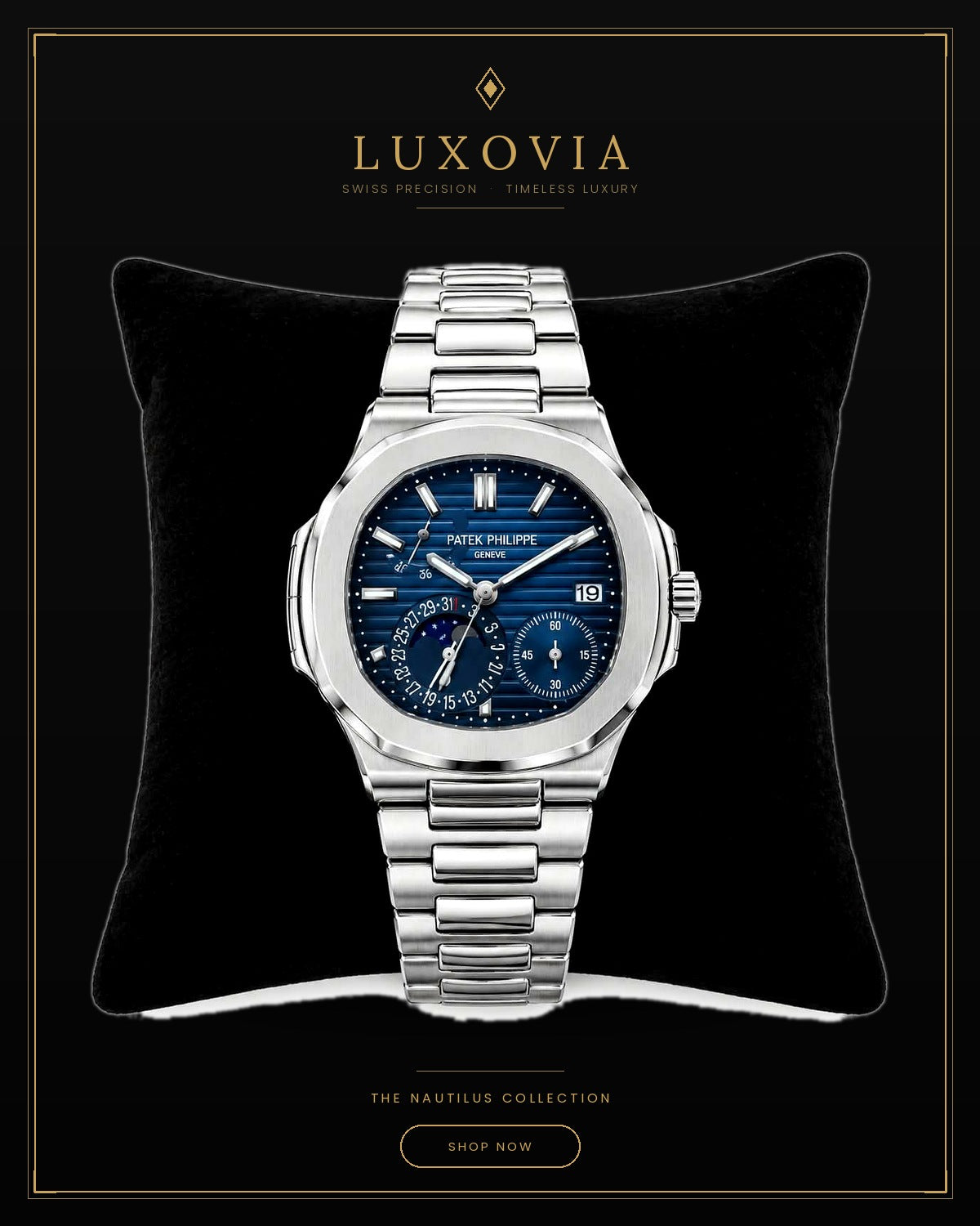 Luxury Patek Philippe Style Men's Watch _ Classic Dress & Sports Timepiece